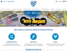 Tablet Screenshot of clubedecampodebrotas.com.br